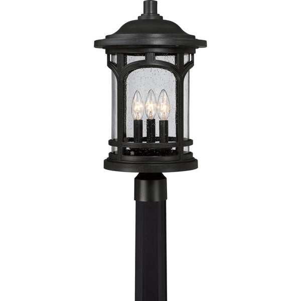 Marblehead Coastal Outdoor Post Lantern - Black