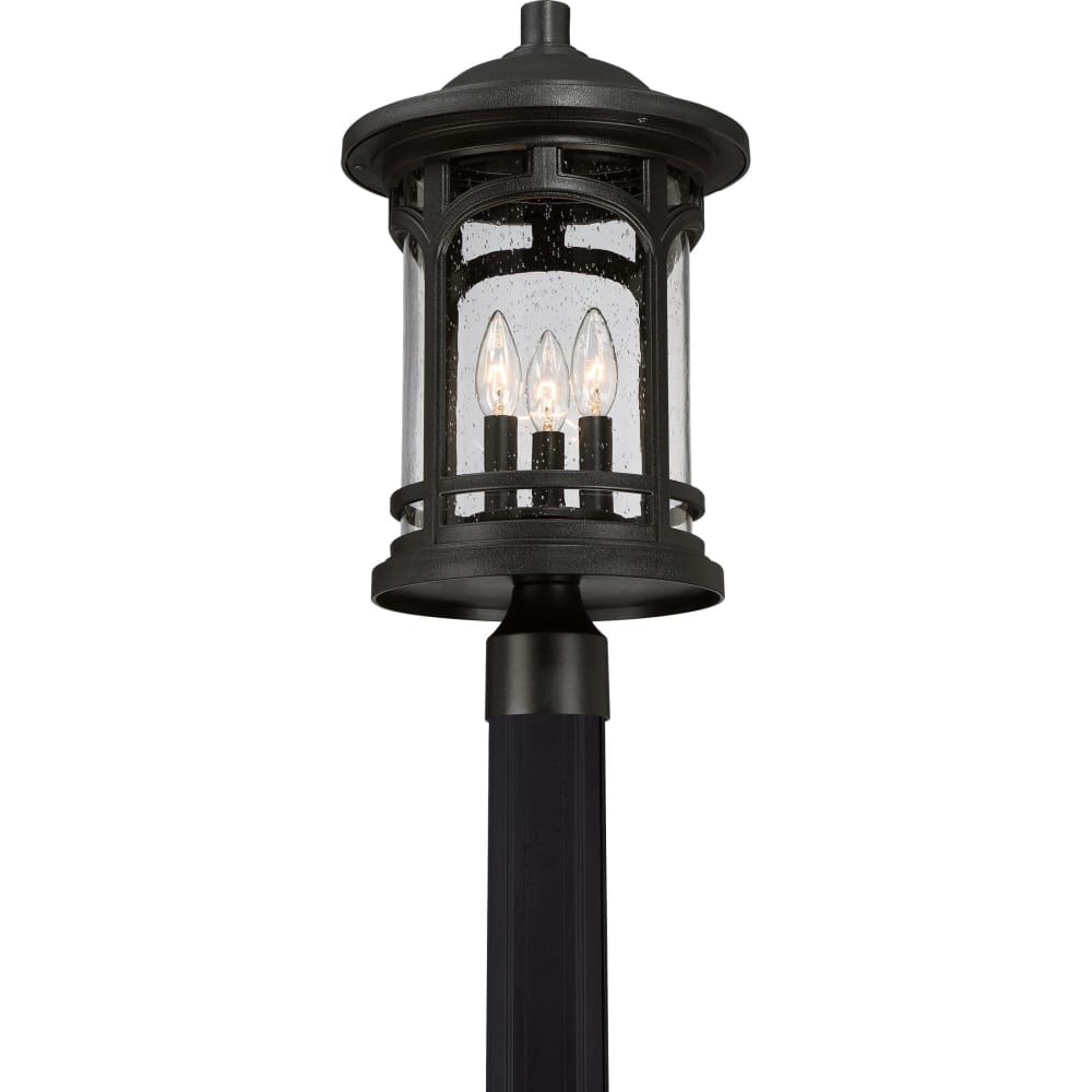 Marblehead Coastal Outdoor Post Lantern - Black