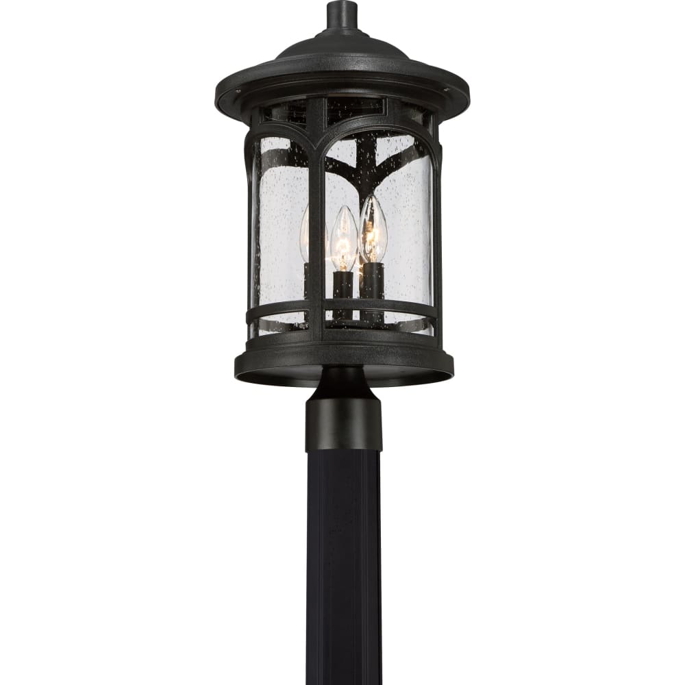 Marblehead Coastal Outdoor Post Lantern - Black
