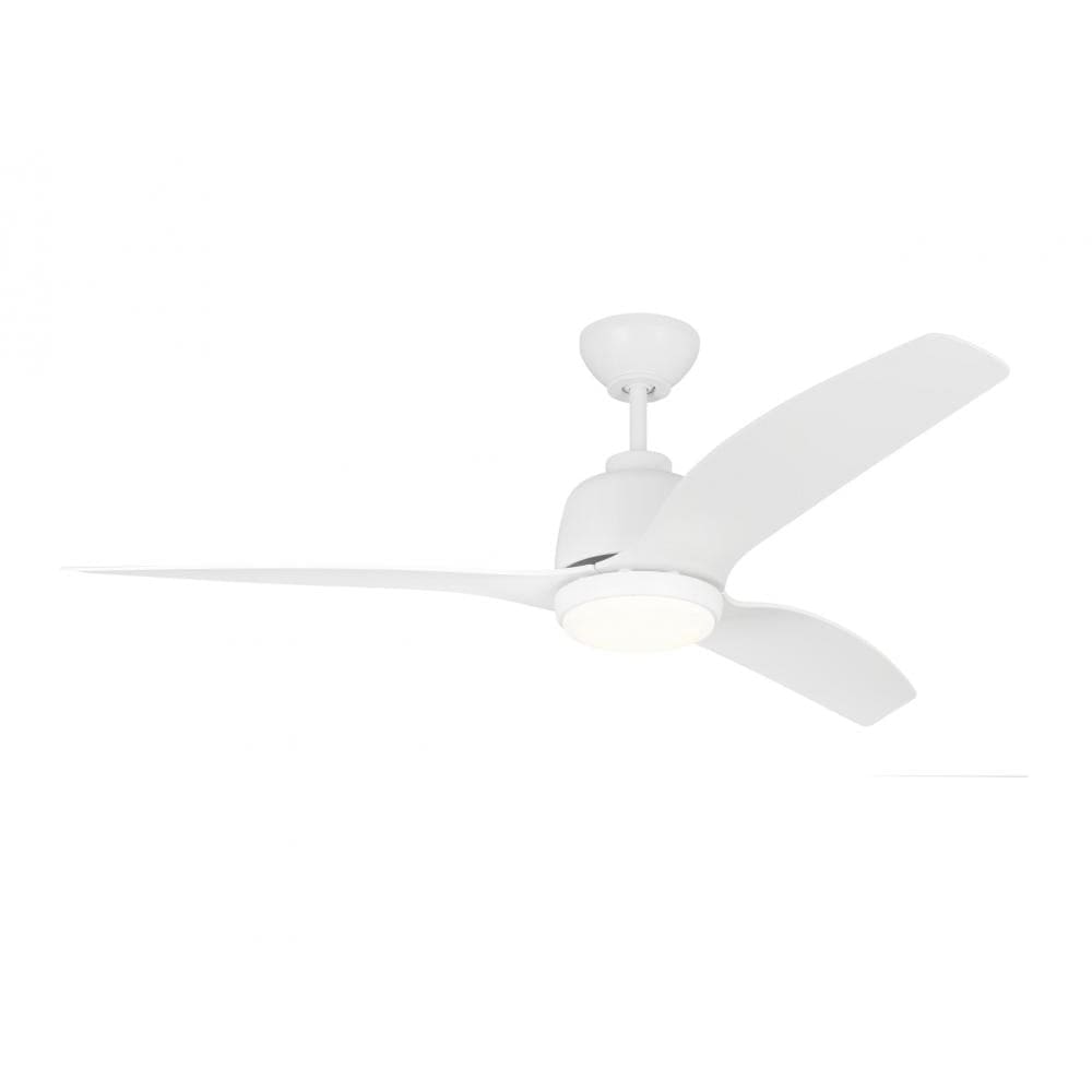 Generation Lighting Seaside Marine Grade Coastal Fan - LED - 54 - Matte White 3AVLCR54RZWD Coastal Lighting