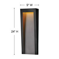 Hinkley Taper Coastal Elements Outdoor Wall Lantern - Large 2145TK Coastal Lighting