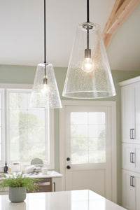 Vance 1 Light Pendant - Medium - Black