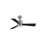 Fanimation Zonix 44 Coastal Environment Ceiling Fan with Light Kit Dark Walnut Coastal Lighting