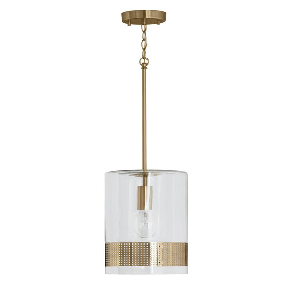 Capital Lighting 1 Light Pendant 335911PB Coastal Lighting