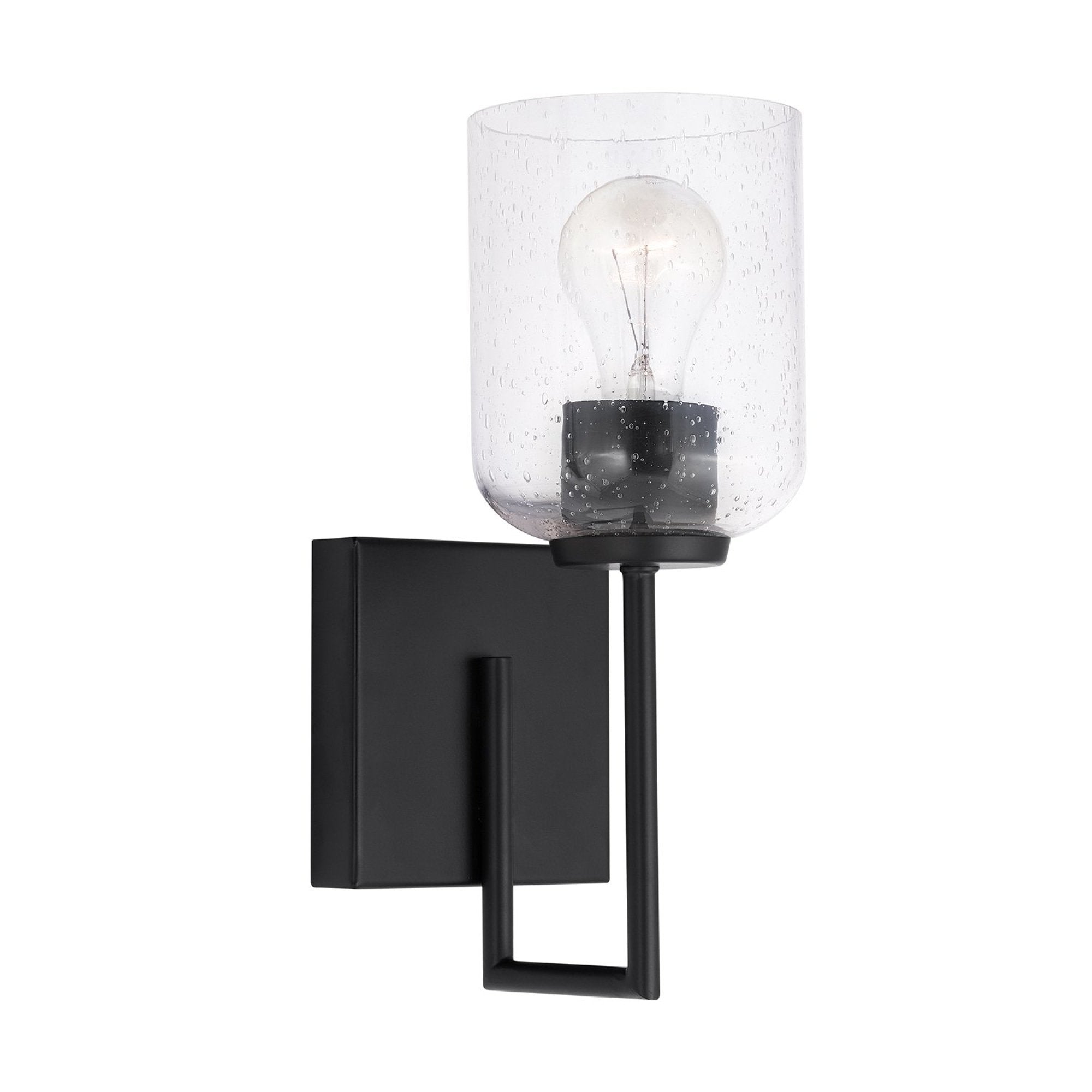 Carter 1 Light Sconce - Black – Coastal Lighting