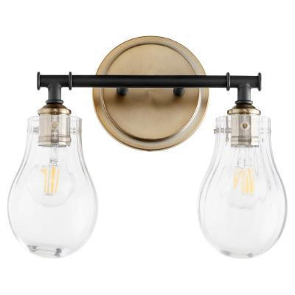 Quorum 2 Light Fluted Vanity 511-2-69 Coastal Lighting