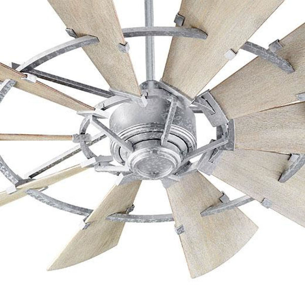 Quorum 52 Windmill Ceiling Fan - Galvanized Coastal Lighting