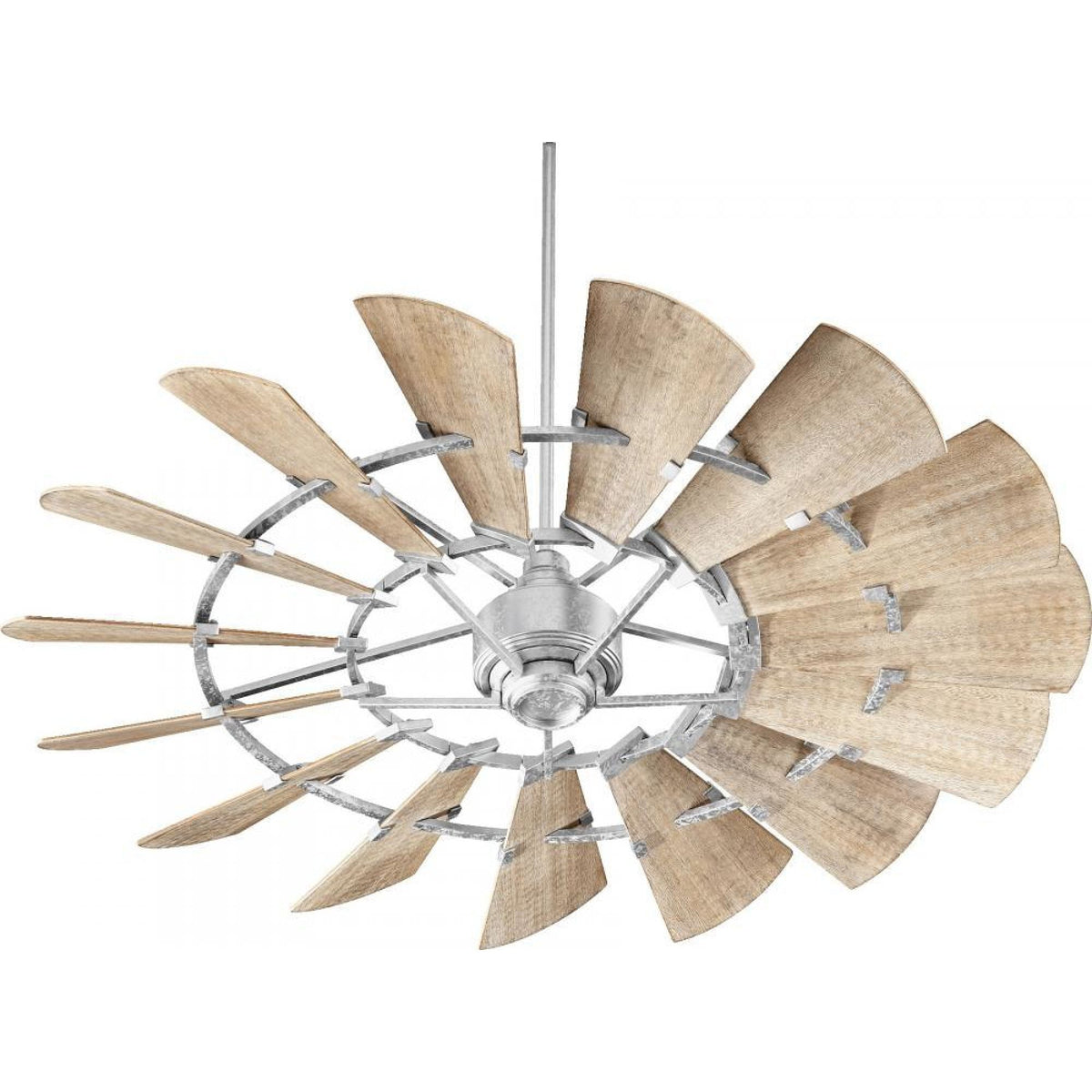 Quorum 60 Windmill Ceiling Fan - Galvanized Coastal Lighting