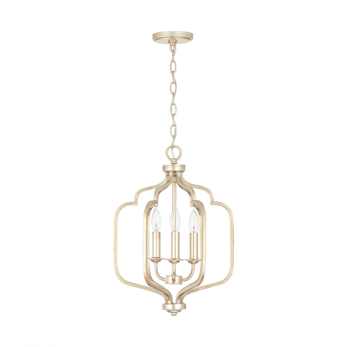 Coastal Lighting 9NLFH Ophelia 3 LIGHT Foyer in Winter Gold Coastal Lighting