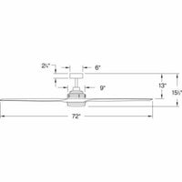 Hinkley Artiste 72 LED Fan - Graphite/Driftwood 900172FGT-LWD Coastal Lighting