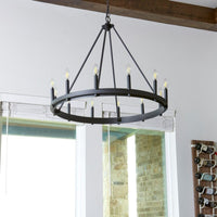 Quorum Aura 12 Light Chandelier 611-12-69 Coastal Lighting