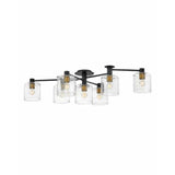 Hinkley Axel Large Semi-Flush Mount 4513BK Coastal Lighting
