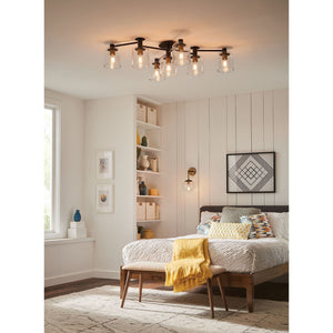 Hinkley Axel Large Semi-Flush Mount 4513BK Coastal Lighting