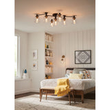 Hinkley Axel Large Semi-Flush Mount 4513BK Coastal Lighting