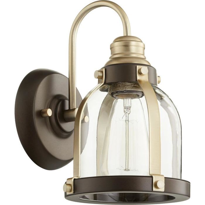 Quorum Banded Dome Wall Sconce 586-1-8086 Coastal Lighting