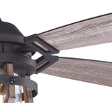 Vaxcel Barnes 54 Rustic Ceiling Fan F0055 Coastal Lighting