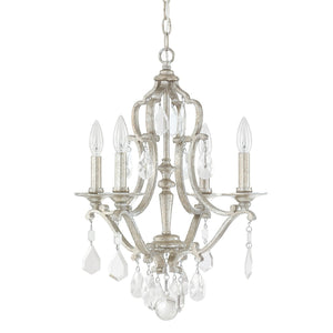 Capital Lighting Blakely Four Light Mini Chandelier 4184AS-CR Coastal Lighting