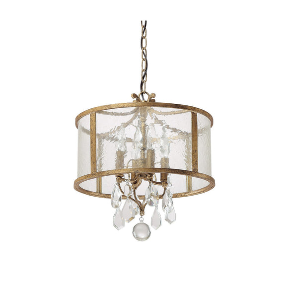 Capital Lighting Blakely Four Light Pendant 9484AG-CR Coastal Lighting
