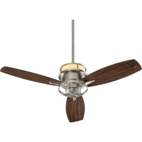 Quorum Bristol 54 Fan 54543-65 Satin Nickel Coastal Lighting