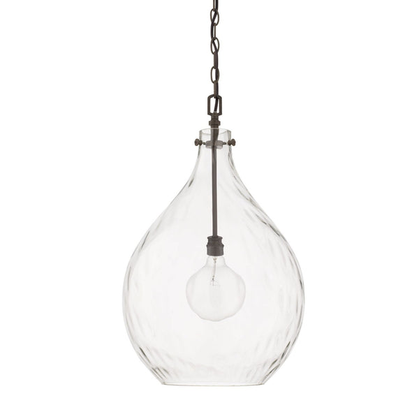 Capital Lighting Bristol One Light Pendant 325011FH Coastal Lighting