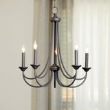 Quorum Brooks 5 Light Chandelier 6250-5-86 Coastal Lighting