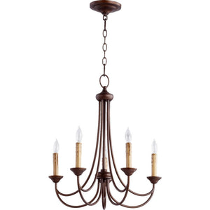 Quorum Brooks 5 Light Chandelier 6250-5-86 Coastal Lighting