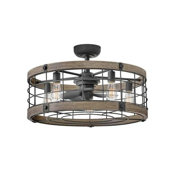Hinkley Bryce 27 LED Fandelier - Matte Black 904627FMB-LIA Coastal Lighting