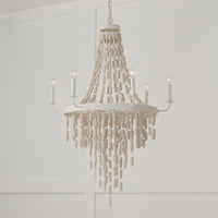 Capital Lighting Carissa Coastal Chandelier - 6 Light 447761OW Coastal Lighting