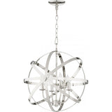 Quorum Celeste 4 Light Chandelier 6009-4-62 Polished Nickel Coastal Lighting