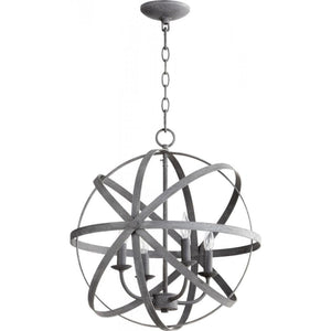 Quorum Celeste 4 Light Chandelier 6009-4-17 Coastal Lighting