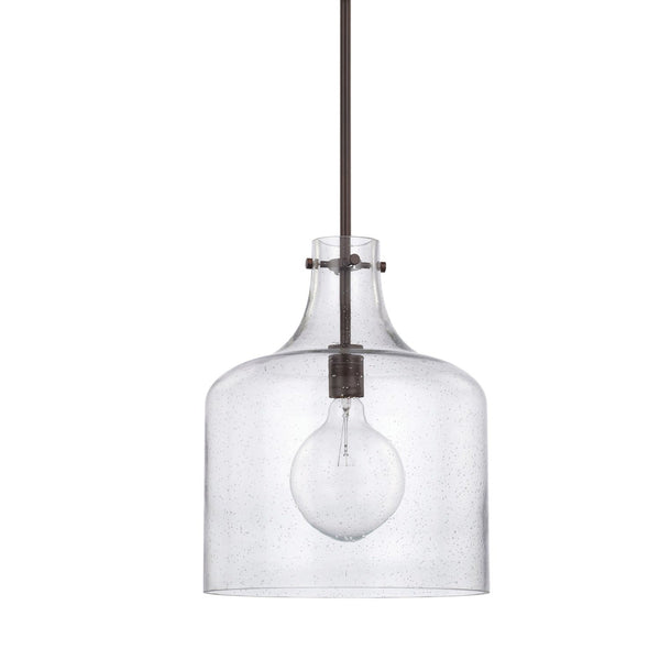 Capital Lighting One Light Pendant 325712BZ Coastal Lighting