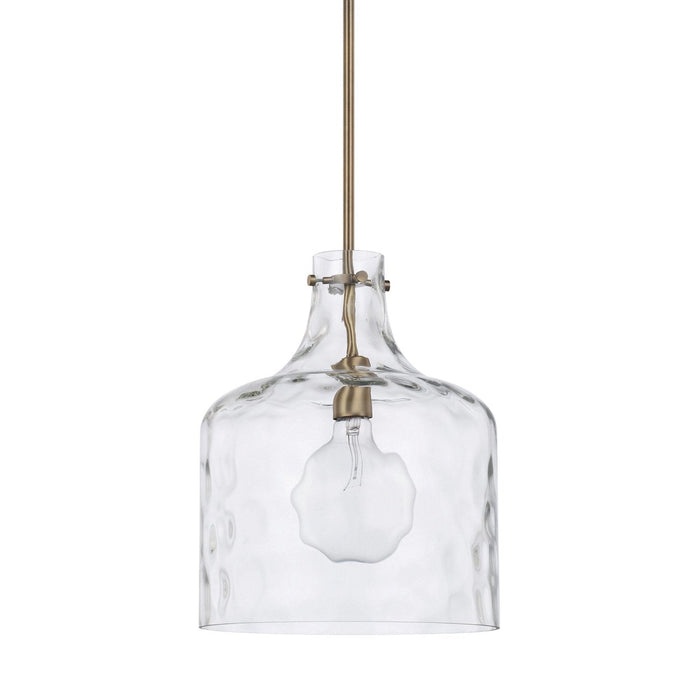 Capital Lighting Homeplace One Light Pendant 325717AD Coastal Lighting