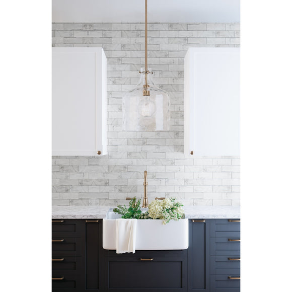 Capital Lighting Crawford One Light Pendant 325717AD Coastal Lighting