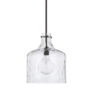 Capital Lighting One Light Pendant 325717BZ Coastal Lighting