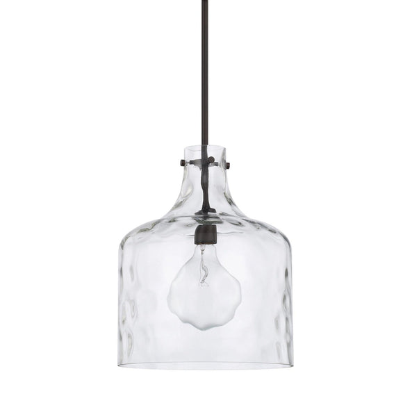 Capital Lighting One Light Pendant 325717BZ Coastal Lighting