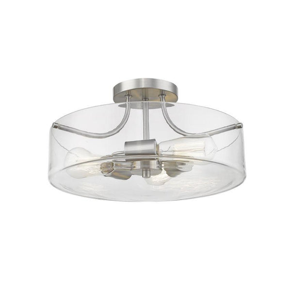 Z-Lite Delaney Ceiling Mount 471SF-BN Brushed Nickel Coastal Lighting