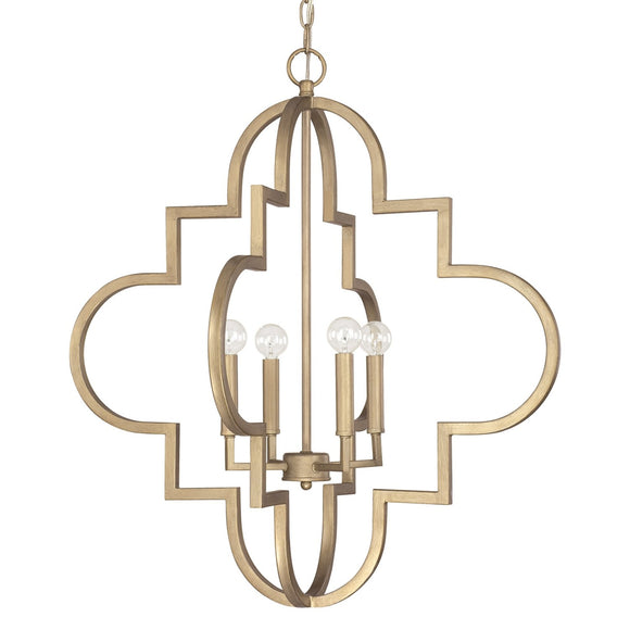 Capital Lighting Ellis Four Light Chandelier 4542BG Coastal Lighting