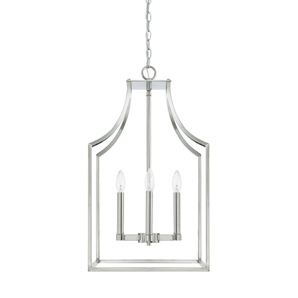 Capital Lighting Four Light Foyer Pendant 520443PN Coastal Lighting