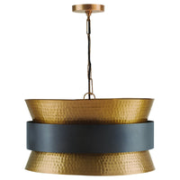 Capital Lighting Four Light Pendant 330446PZ Coastal Lighting
