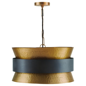 Capital Lighting Four Light Pendant 330446PZ Coastal Lighting
