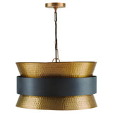 Capital Lighting Four Light Pendant 330446PZ Coastal Lighting