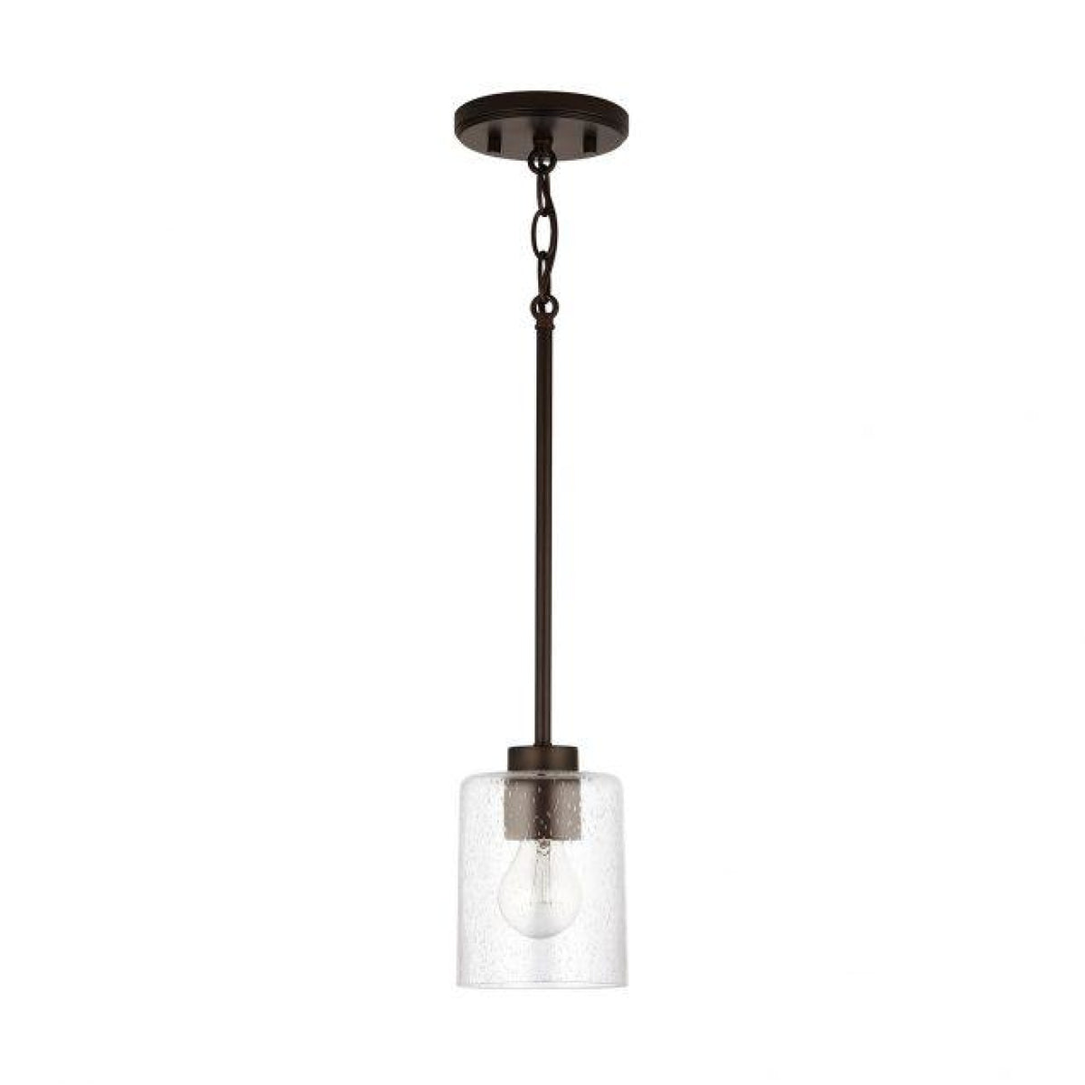 Capital Lighting Greyson 1 Light Pendant - Bronze 328511BZ-449 Coastal Lighting