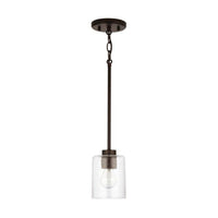 Capital Lighting Greyson 1 Light Pendant - Bronze 328511BZ-449 Coastal Lighting