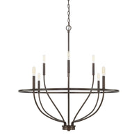 Capital Lighting Eight Light Chandelier 428581BZ Coastal Lighting