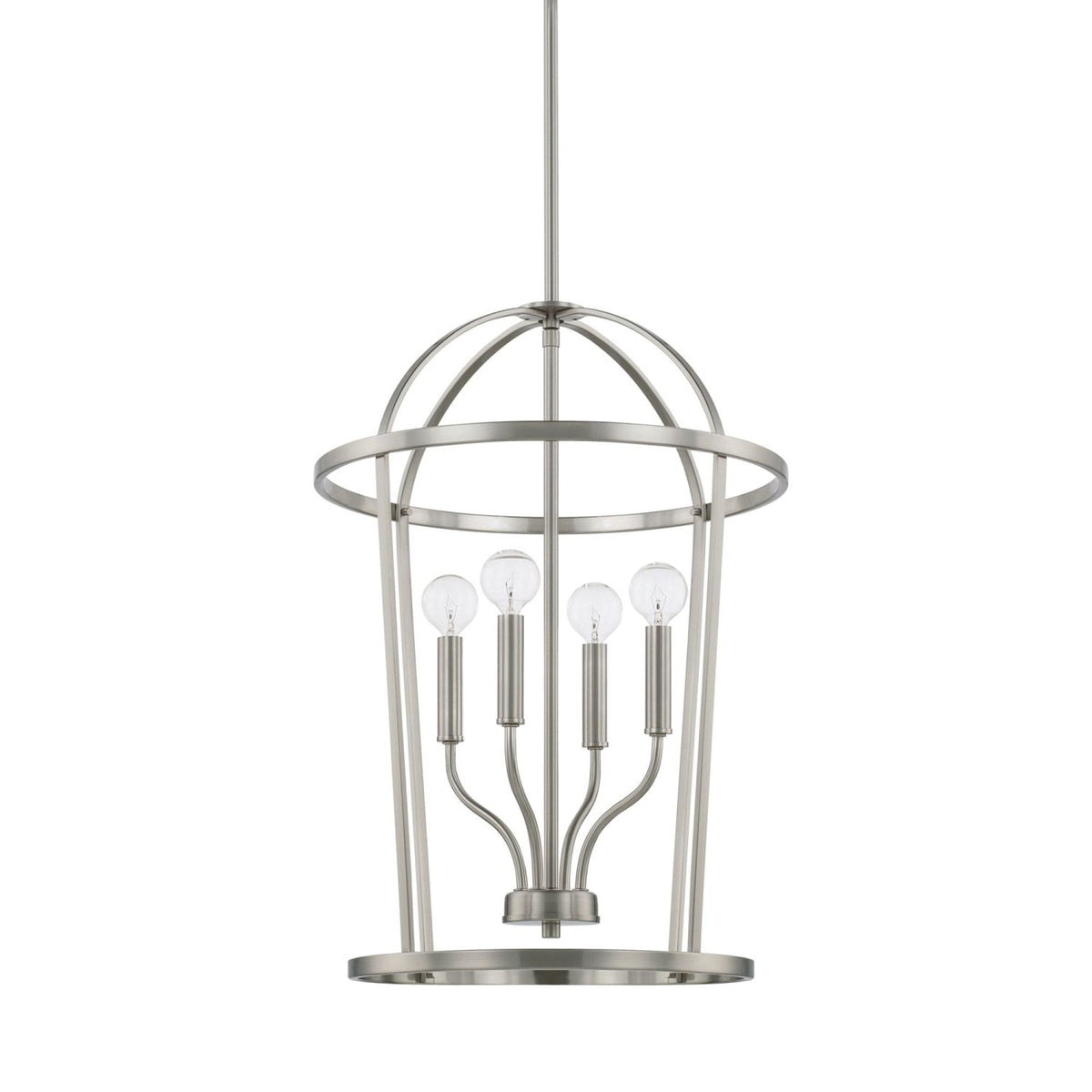 Capital Lighting Four Light Foyer Chandelier 528541BN Coastal Lighting