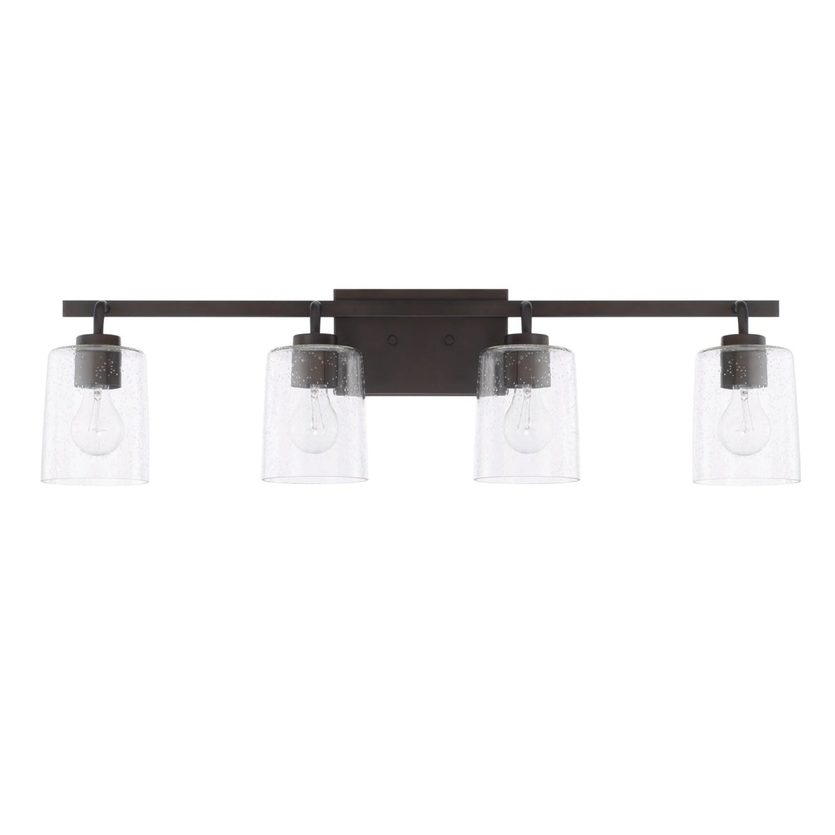 Capital Lighting Greyson Four Light Vanity Fixture 128541BZ-449 Coastal Lighting