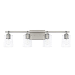 Capital Lighting Greyson Four Light Vanity Fixture 128541BN-449 Coastal Lighting
