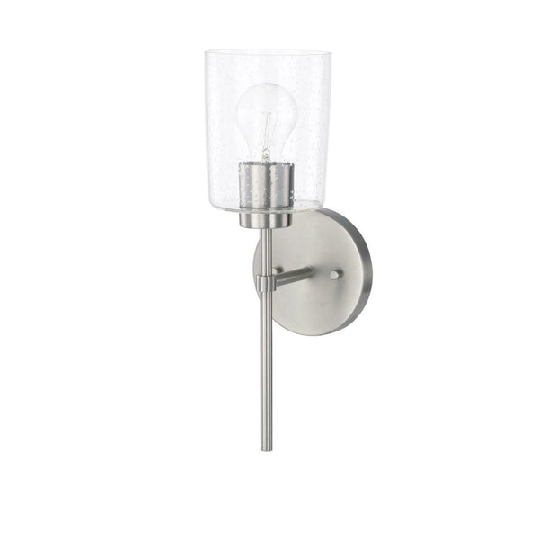 Capital Lighting Greyson One Light Wall Sconce 628511BN-449 Coastal Lighting