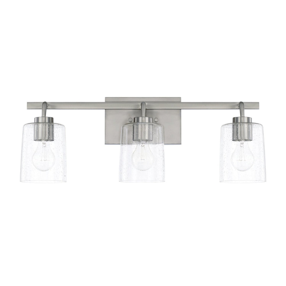 Capital Lighting Greyson Three Light Vanity Fixture 128531BN-449 Coastal Lighting