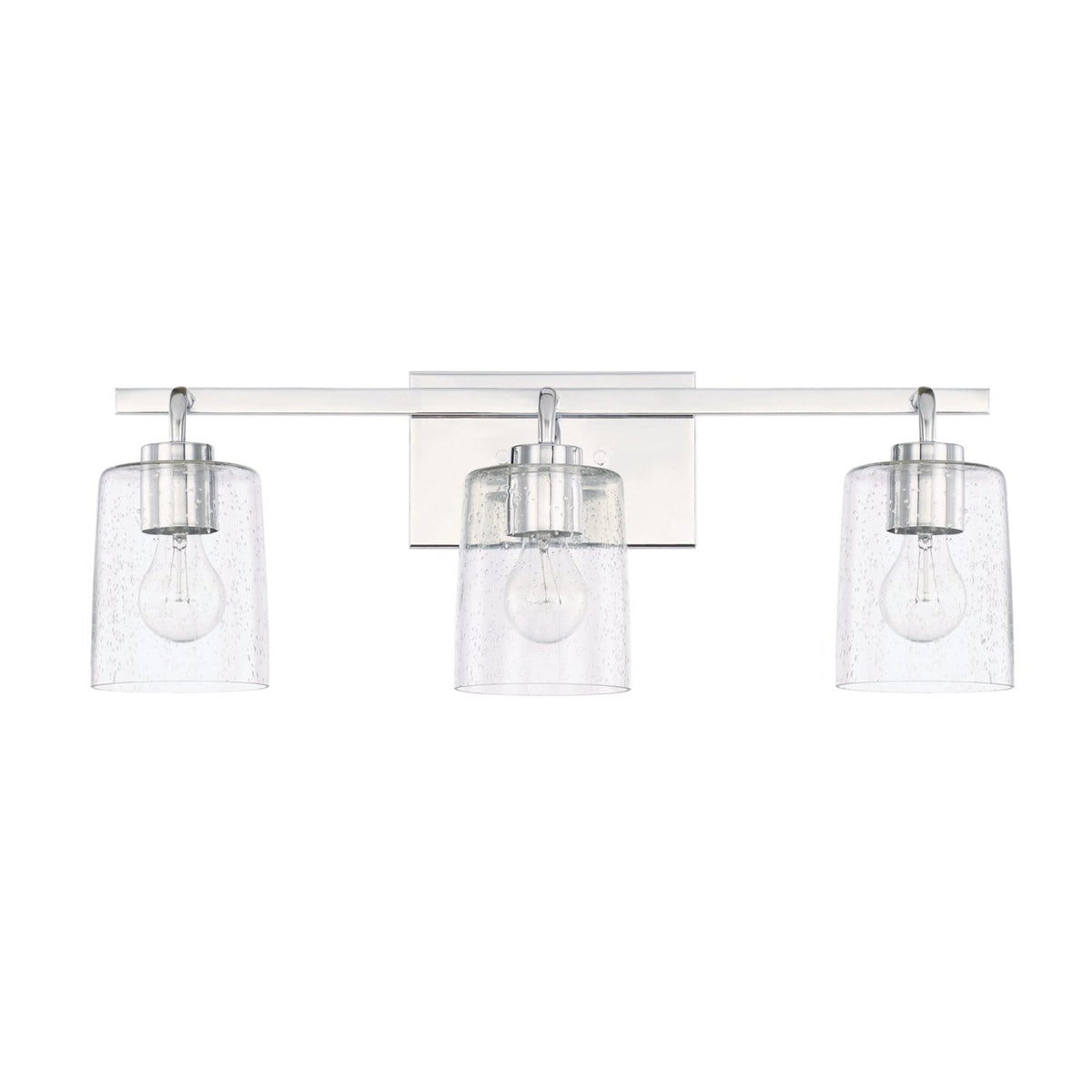 Capital Lighting Greyson Three Light Vanity Fixture 128531CH-449 Coastal Lighting